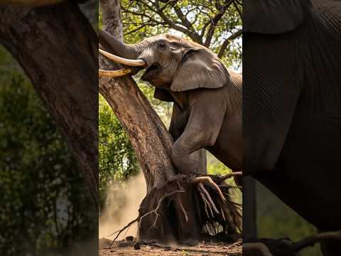 An elephant saved a deer #shorts #animals #elephant #aistory