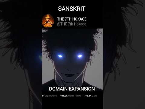 Japanese🇯🇵vs Sanskrit🇮🇳 🕉️🔥 | Domain Expansion Voice Battle #AnimeShorts#AnimeTrend #ViralAnimeEdit