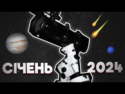 Астрономічний календар - січень 2024