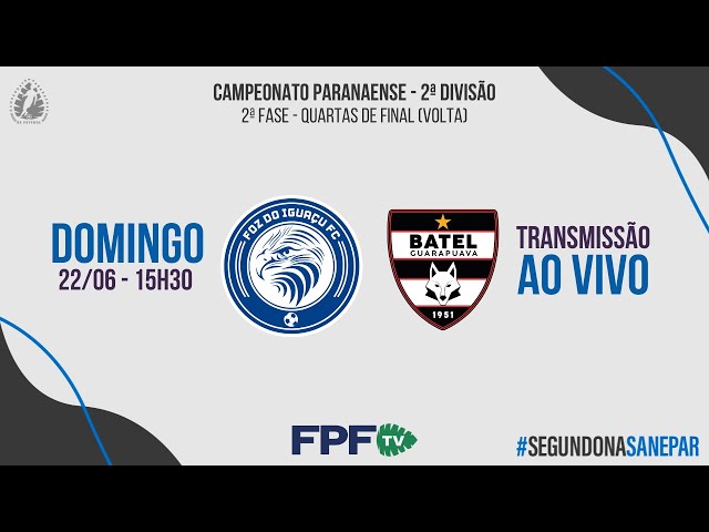 Na FPF TV você acompanha AO VIVO e DE GRAÇA a Segundona Sanepar! FOZ DO IGUAÇU X BATEL - QUARTAS DE FINAL (VOLTA). 
Siga nossos perfis nas redes sociais: @federacaopr
Curta, comente e ative as notificações para não perder nenhum lance!

| É Paranaense? É FPF TV! |