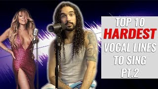 Top 10 Hardest Vocal Lines To Sing (Pt 2)