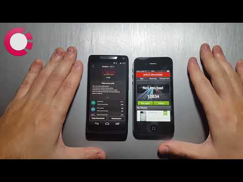 Motorola Razr i vs IPhone 4s - DUELO ANTUTU BENCHMARK 🚀