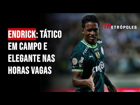 Endrick: tático em campo e elegante nas horas vagas