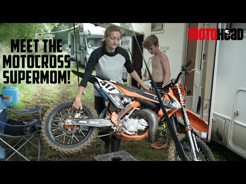 Motocross supermom: The wonder woman who gives it her all to take her son to the top of the sport