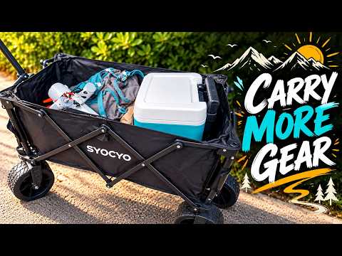 Collapsible Wagon Cart by SYOCYO (420LB Capacity Heavy Duty Utility Wagon Review)