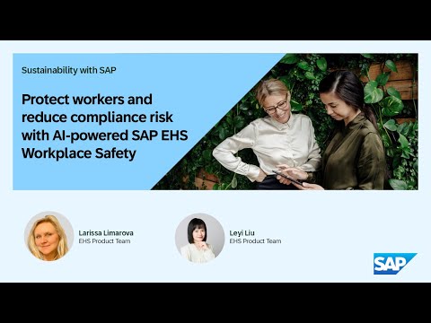 Protect workers and reduce compliance risk with AI-powered SAP EHS Workplace Safety