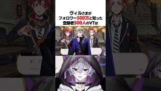 ヴィルのフォロワーが500万と知った登録者500人のVTuber