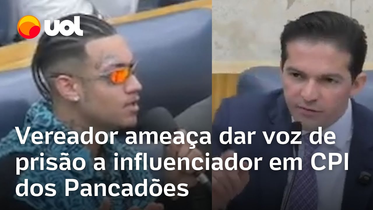 VEREADOR AMEAÇA DAR VOZ DE PRISÃO AO INFLUENCIADOR CHAVOSO DA USP EM CPI DOS PANCADÕES