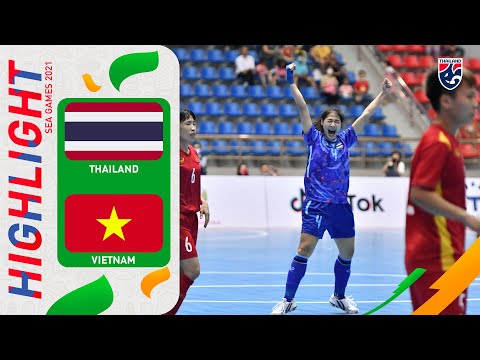 ไฮไลท์ ฟุตซอลหญิง ซีเกมส์ 2021 ไทย พบ เวียดนาม
