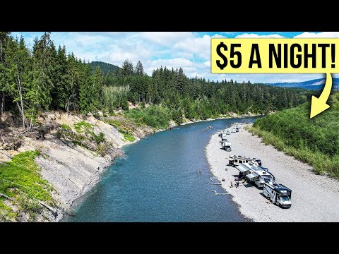 We Camped in Olympic National Park for $5 a night!?!