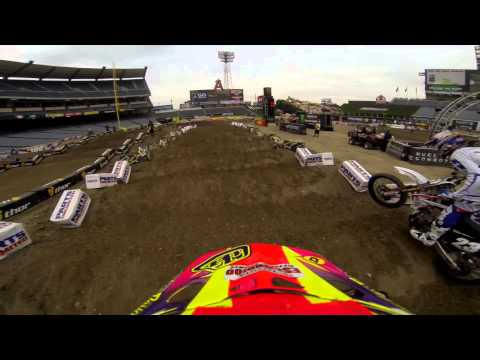 GoPro HD: Christian Craig Practice Lap 2013 February, 2 Monster Energy Supercross From Anaheim, CA 