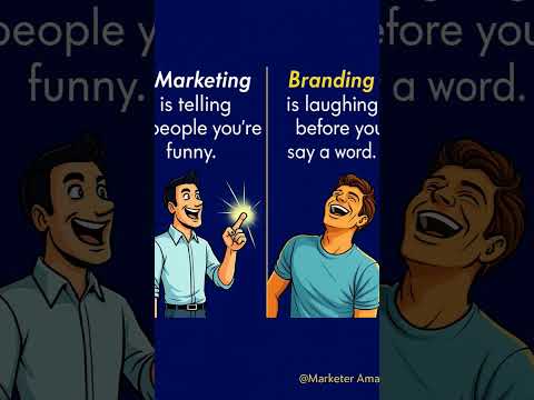 Marketing vs Branding the funny truth, Marketer Aman