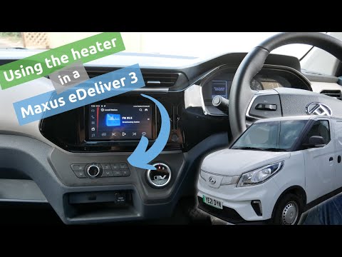 How to use the HVAC controls in a Maxus eDeliver 3 electric van