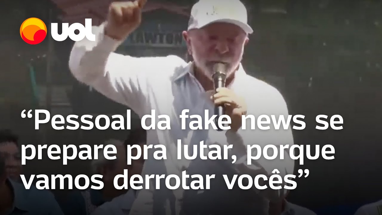 Lula sobe tom eleitoral Pessoal da fake news se prepare pra lutar porque vamos derrotar vocês