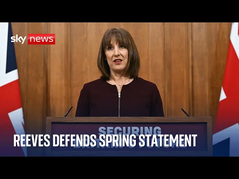 Rachel Reeves news conference after spring statement