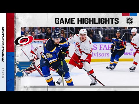 Hurricanes @ Blues 12/1 | NHL Highlights 2022