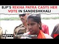 Sandeshkhali Voting News | BJP Candidate From Basirhat Rekha Patra Casts Her Vote In Sandeshkhali