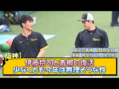 【阪神】伊藤将司と青柳の復活、少なくとも今年は無理そうな件【なんJ/2ch/5ch/ネット 反応 まとめ/阪神タイガース/岡田監督/青柳晃洋】