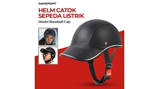 Pratinjau video produk TaffSPORT Helm Catok Sepeda Listrik Model Baseball Cap - 1074