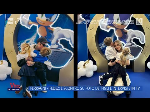 Ferragni-Fedez: scontro su foto dei figli e interviste in TV - La Vita In Diretta 21/03/2024
