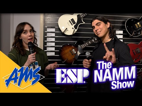 Getting heavy in the ESP Booth at NAMM 2024 | AMS