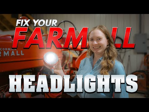 Farmall Headlight and Work Light Wiring, Repair and Installation Tutorial for H, M, Super H, Super M