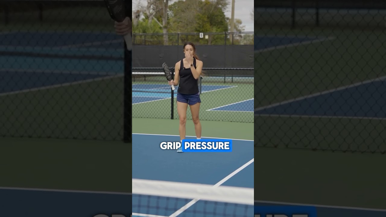 Understanding Grip Pressure in Pickleball🏓 On a scale of 1-10, how hard do you grip the paddle on