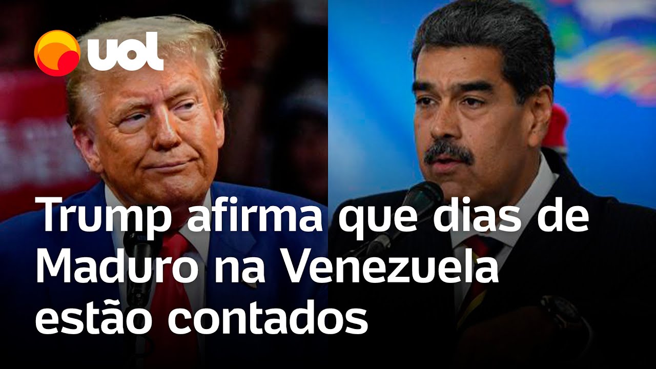 Trump diz que dias de Maduro como presidente da Venezuela estão contados confira