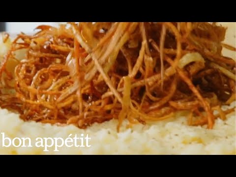 Fry Your Peels & Put Them On Top Of Mashed Potatoes | Bon Appétit