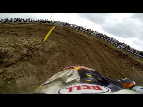 GoPro HD: James Stewart Lap 1 Moto 2 - High Point MX Lucas Oil Pro Motocross Championship 2013 