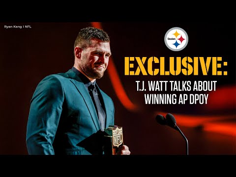 EXCLUSIVE: T.J. Watt on winning AP Defensive Player of the Year | Pittsburgh Steelers video clip