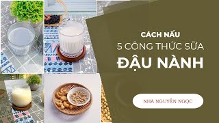 Cách nấu sữa đậu nành ngon bằng máy làm sữa hạt. Cho người mới bắt đầu