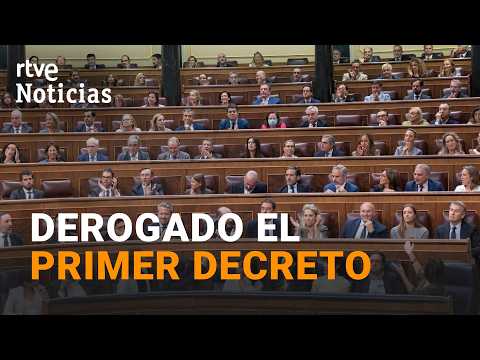 Así ha sido el final de la votación del primer decreto que ha tumbado el Congreso | RTVE Noticias