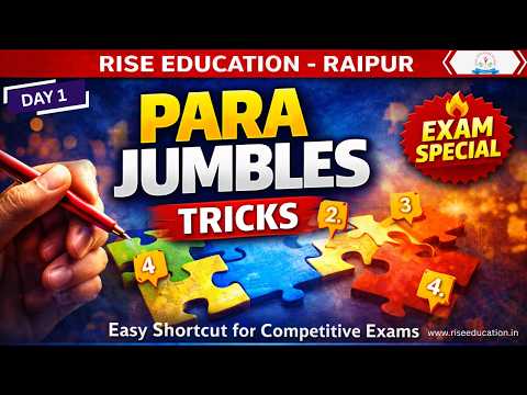 📢 DAY 1 Para jumbles Tricks for SSC Bank Exams | 100% Sure Shot Strategy 🎯🏆