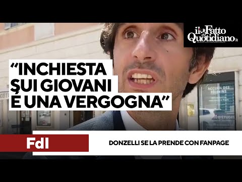 Parole antisemite tra i giovani Fdi? Per Donzelli il problema è Fanpage: “Inchiesta vergognosa”