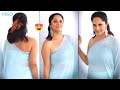 Jabardasth anchor Anasuya looks stunning in her sky blue saree, trending