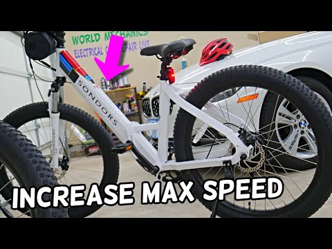 HOW TO INCREASE THE MAX TOP SPEED ON SONDORS SMART STEP, FOLD X BIKE