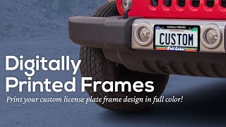 Full Color Custom License Plate Frames