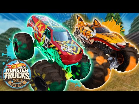 Hot Wheels Monster Trucks Faceoff with Skelesaurus! 🤯 + More Non-Stop Monster Truck Action!