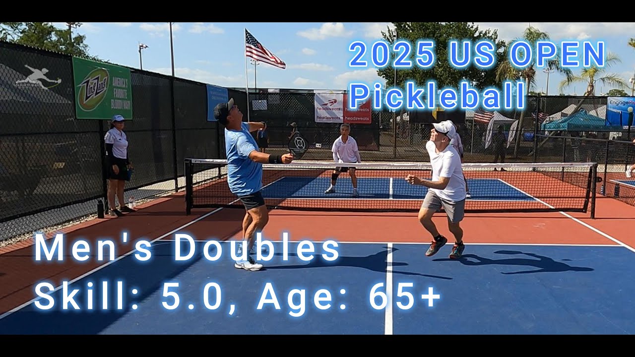 Men's Doubles Skill: 5.0, Age: 65+ Loser's Bracket Pickleball Match - US Open 2025