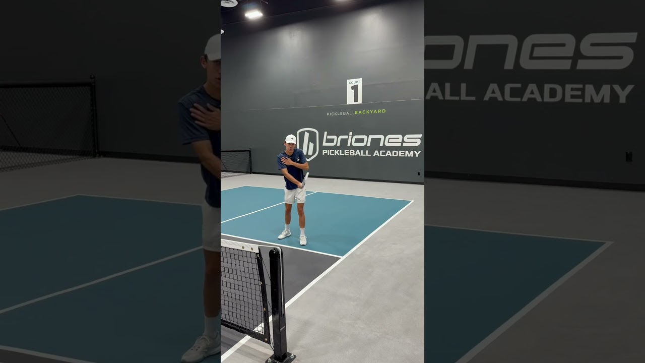 Mastering the backhand slice dink keeps you in control of the rally 💪 BrionesAcademy.com