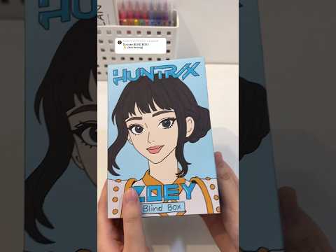 Huntrix Zoey blind box unboxing #kpopdemonhunters #unboxing #zoey #huntrix #asmr #blindbox