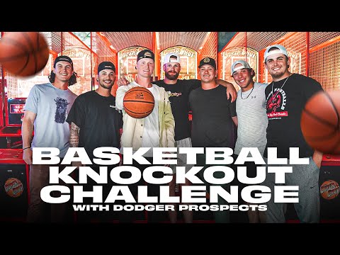 Basketball Knockout Challenge with Dodger Prospects video clip