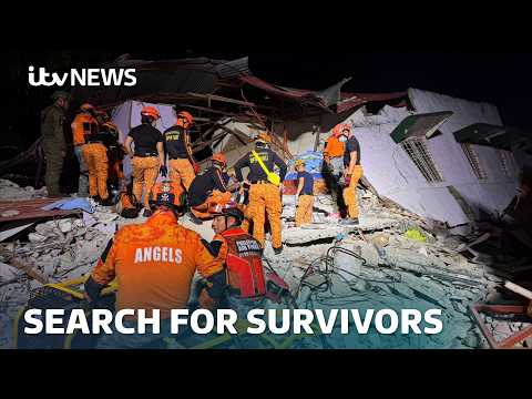 Dozens killed as 6.9 magnitude earthquake rocks the Philippines | ITV News