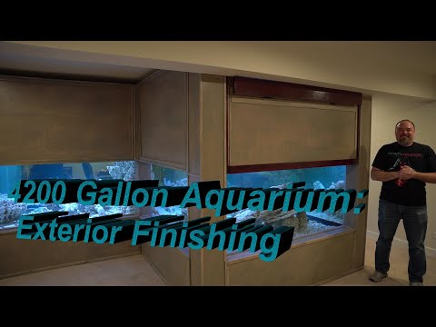 4200 Gallon Aquarium_ Exterior Finishing The video today will talk about the exterior finishing of the aquarium.  I go into detail on style a