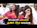 Actress Samantha laughs after young fan proposes in Tirumala