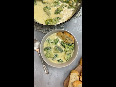 This broccoli cheddar soup recipe is BETTER than Panera's ?? #shorts