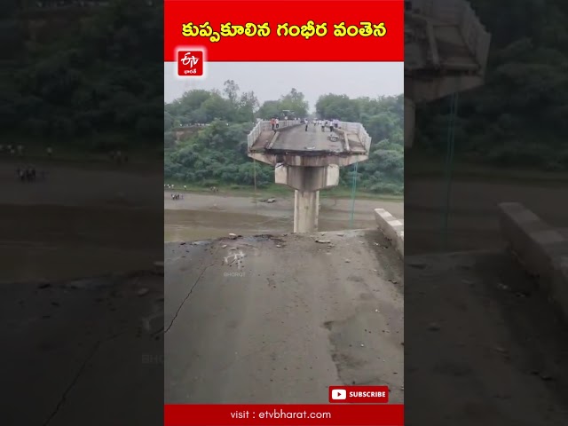 గుజరాత్‌లో కూలిన వంతెన - 10మంది మృతి- విచారణకు సీఎం ఆదేశం