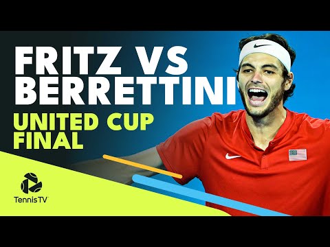 Fritz WINS United Cup For USA 🇺🇸 | Taylor Fritz vs Matteo Berrettini Highlights