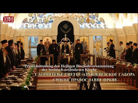 Pressemitteilung der Heiligen Bischofsversammlung der Serbisch orthodoxen Kirche